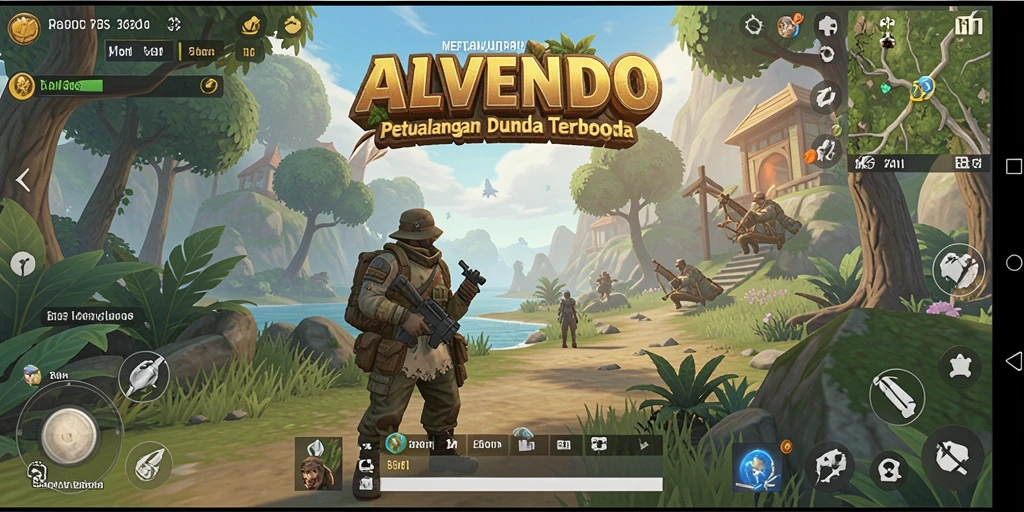 Gameplay seru di dunia terbuka ALVENDO yang mengesankan.