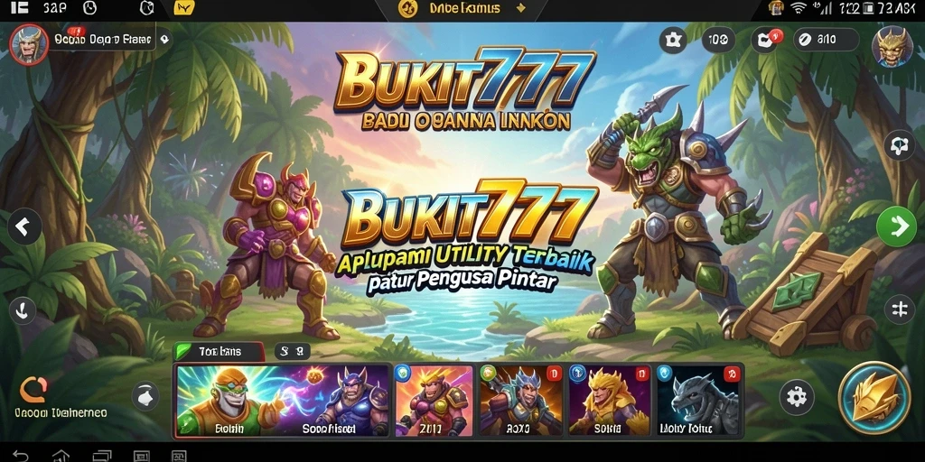 Tampilan screenshot BUKIT777 yang menunjukkan fitur-fitur Utility yang bermanfaat.