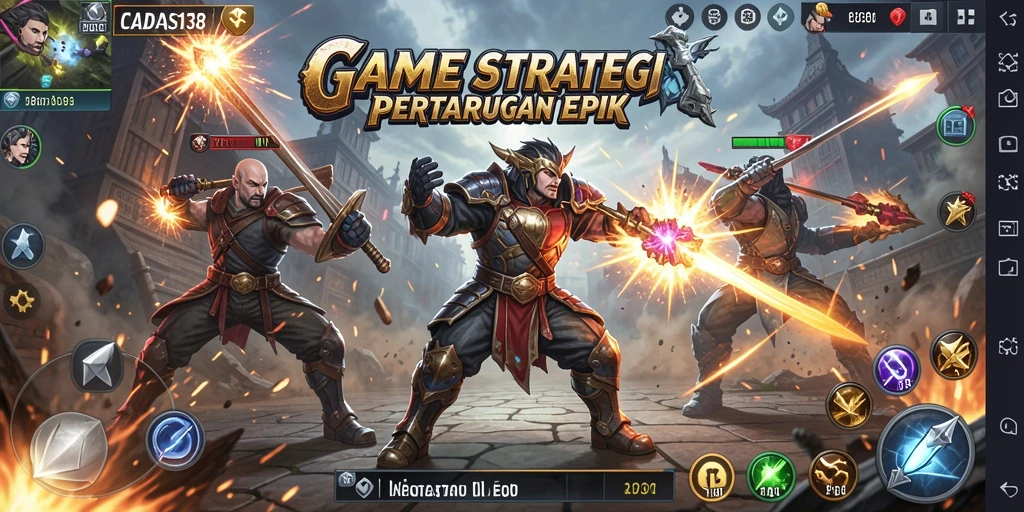 Tangkapan layar yang menunjukkan aksi gameplay SLG yang mendebarkan.