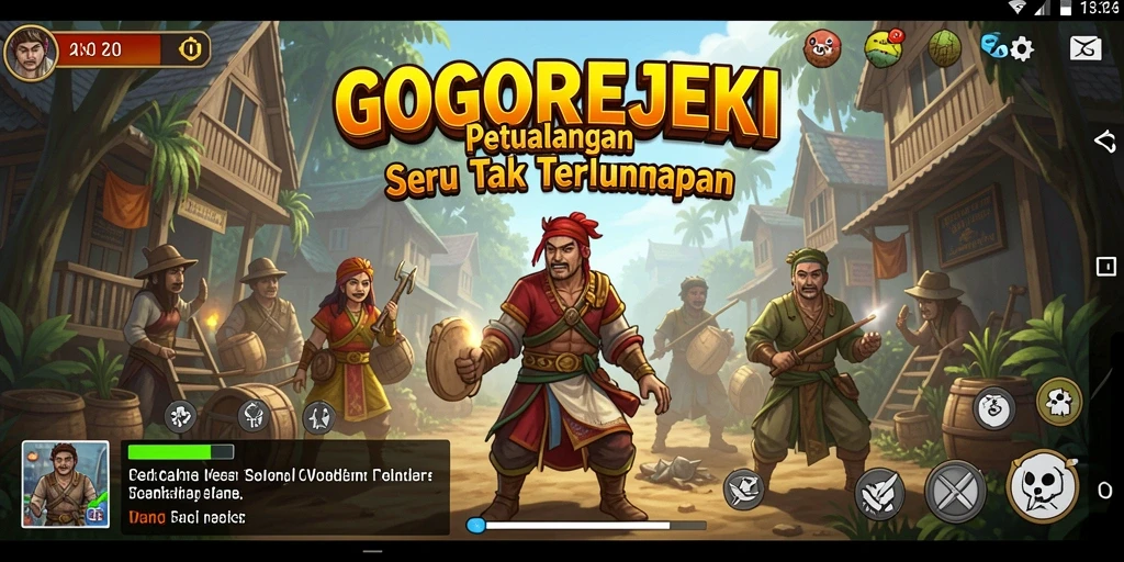 Tampilan gameplay GOGOREJEKI yang penuh petualangan menarik dan menantang.