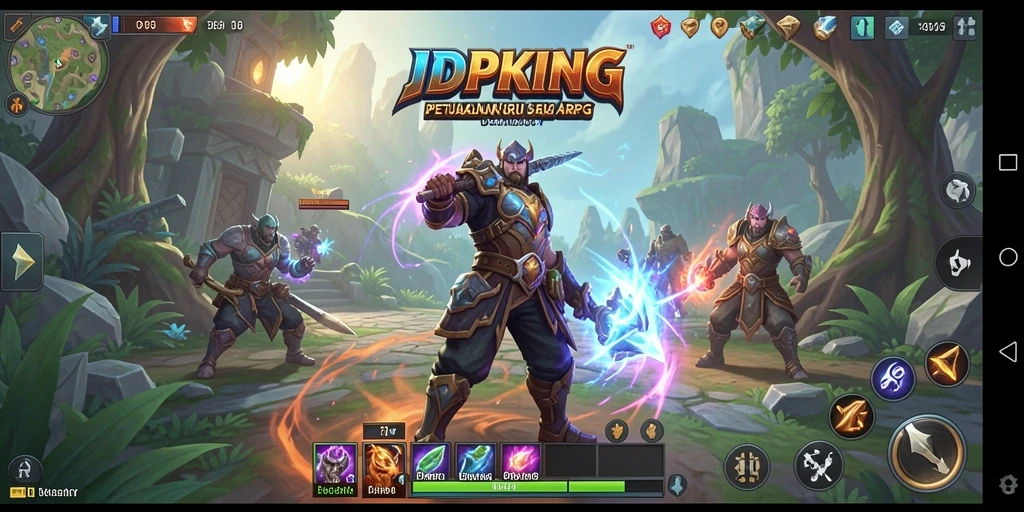 Tampilan gameplay seru IDPKING dengan aksi pertempuran yang mendebarkan.
