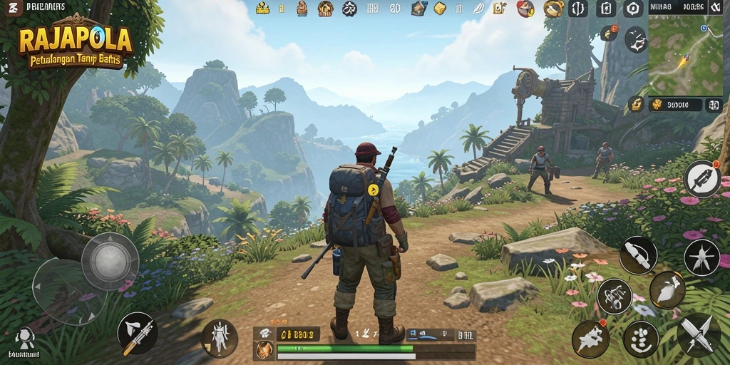 Gameplay menakjubkan RAJAPOLA di dunia terbuka yang luas.