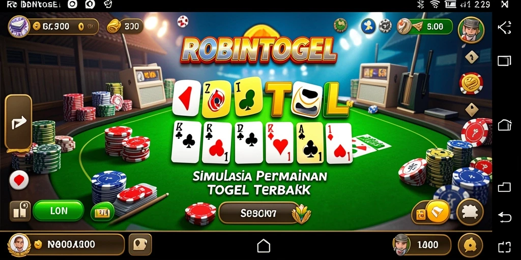 Tampilan gameplay ROBINTOGEL yang menarik dan interaktif.