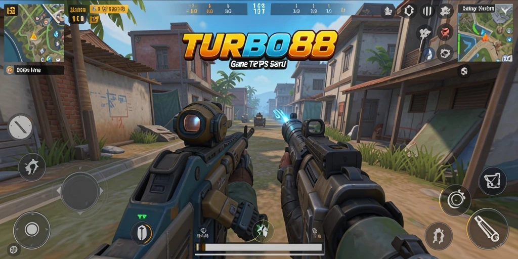 Gameplay seru dan mendebarkan dari TURBO88 dalam mode TPS.