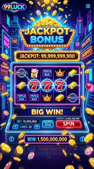 Tampilan antarmuka yang bersih dan intuitif di 99luck99.
